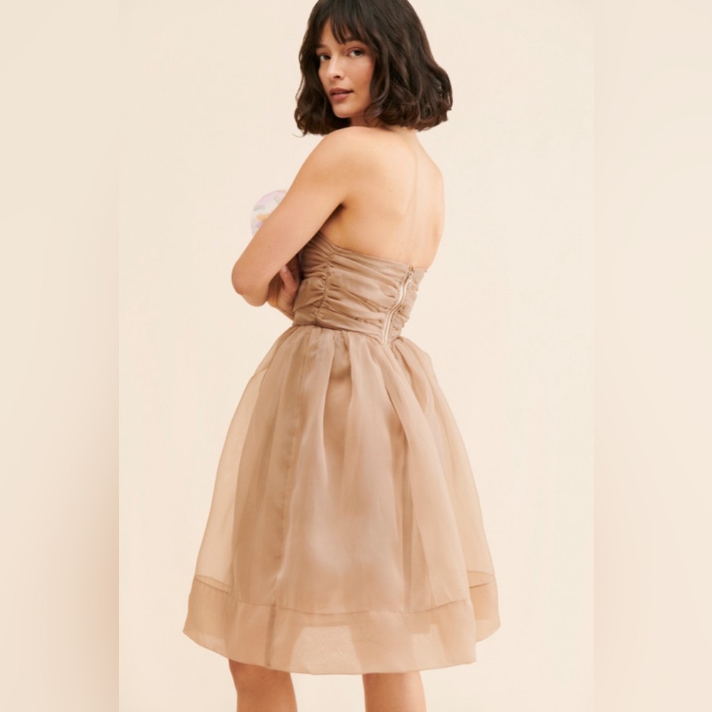 Cynthia rowley organza flower strapless dress - Picture 3 of 7